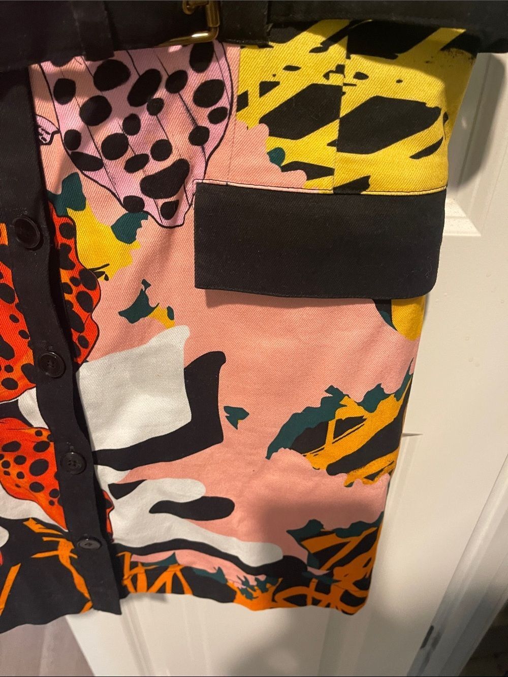 Desigual Pink Multicolor Floral Patchwork Midi Dress - Picture 3 of 7